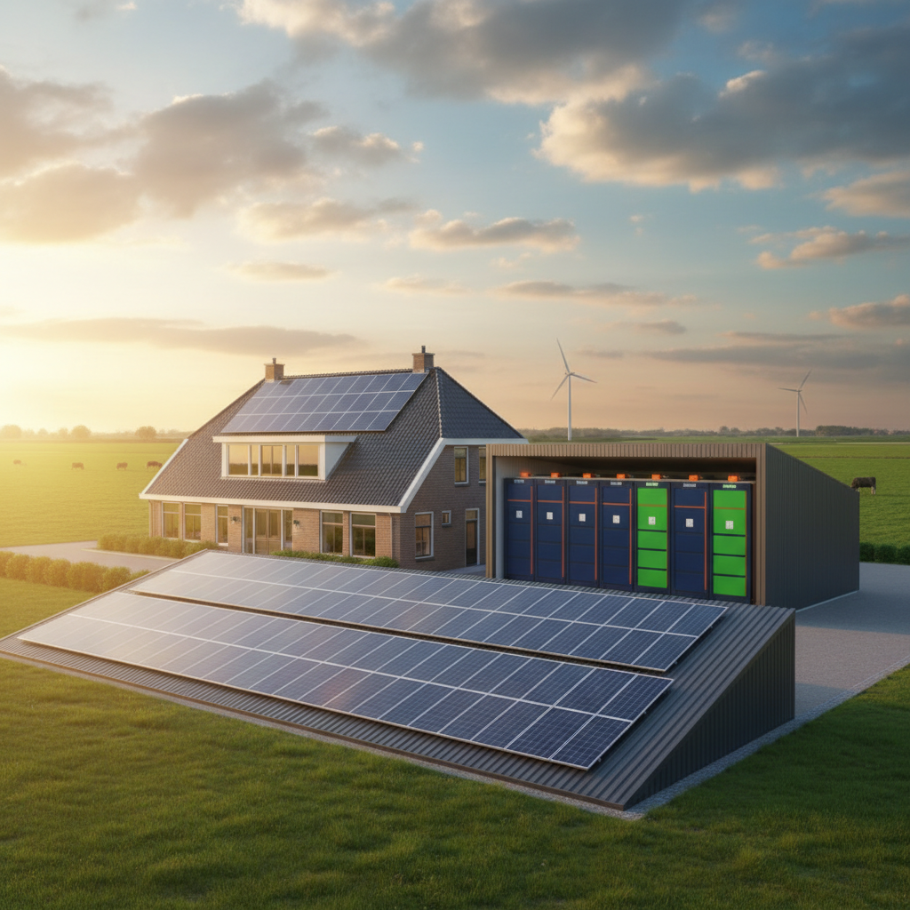 Noodstroom agrarisch bedrijf: batterij belang — agrarisch bij UltiPower